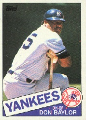1985 Topps Baseball Cards      070      Don Baylor